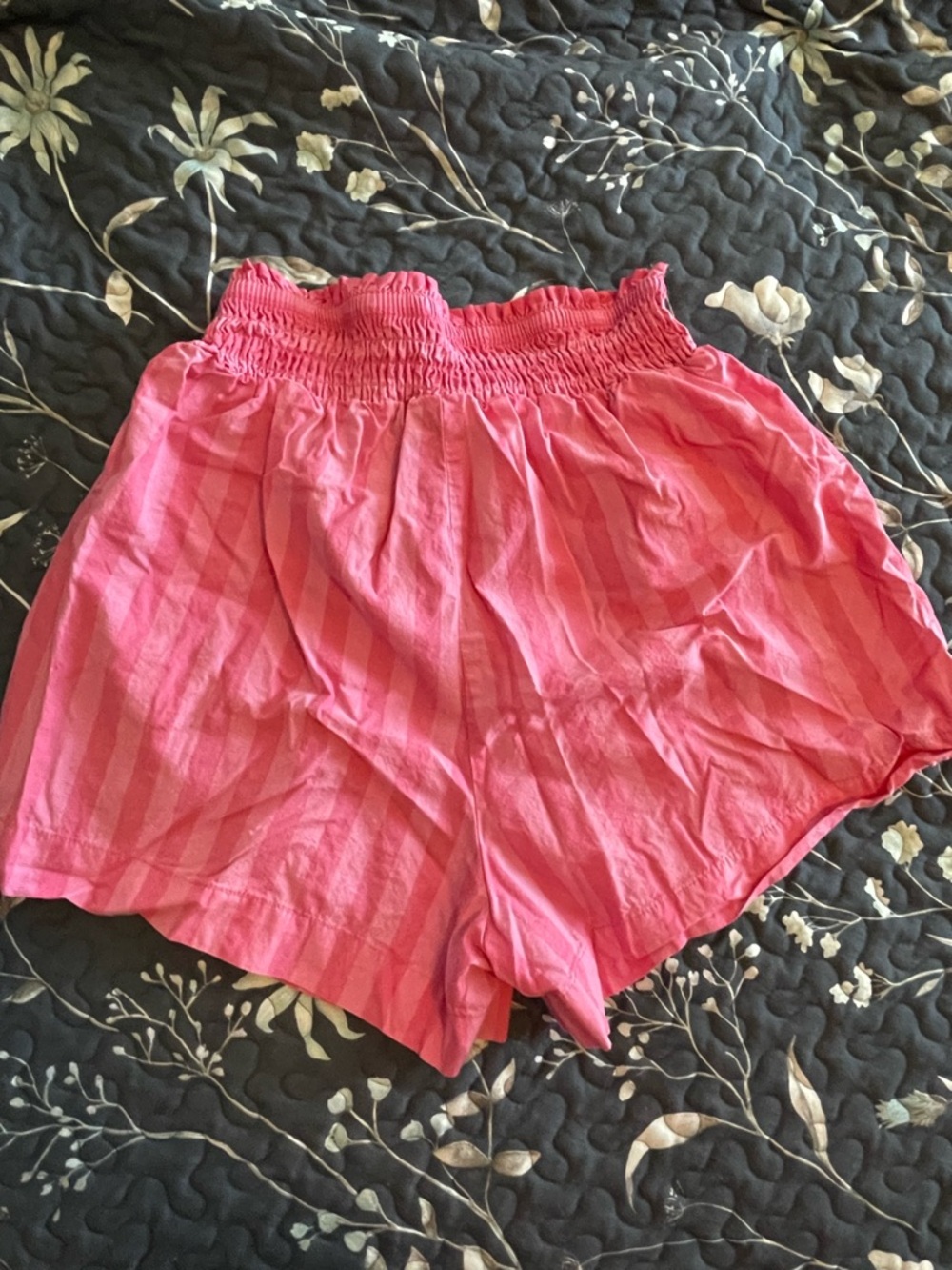 a new day striped Pink Smocked Women's Shorts - Picture 4 of 5